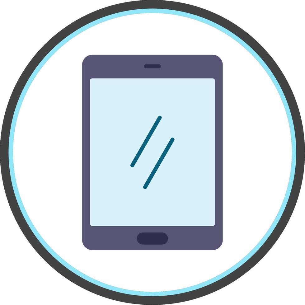 Smartphone Flat Circle Icon vector