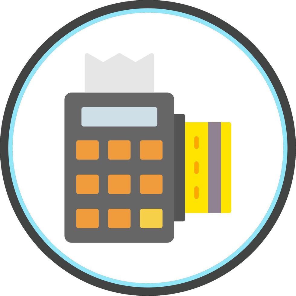 Edc Flat Circle Icon vector
