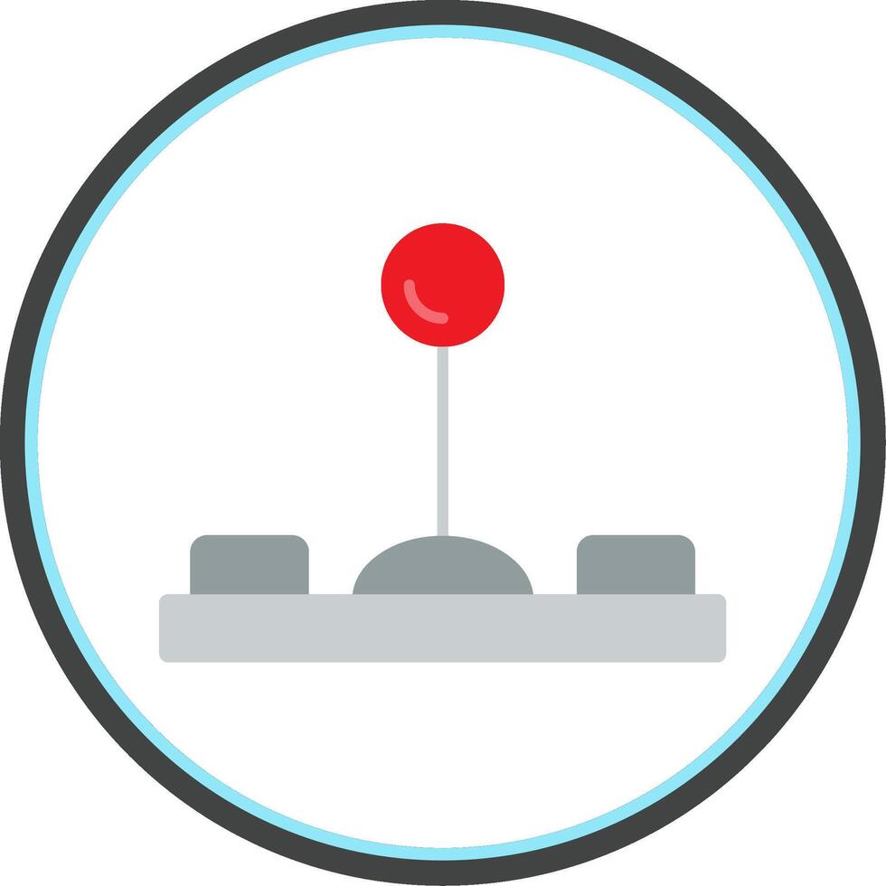 Joystick Flat Circle Icon vector