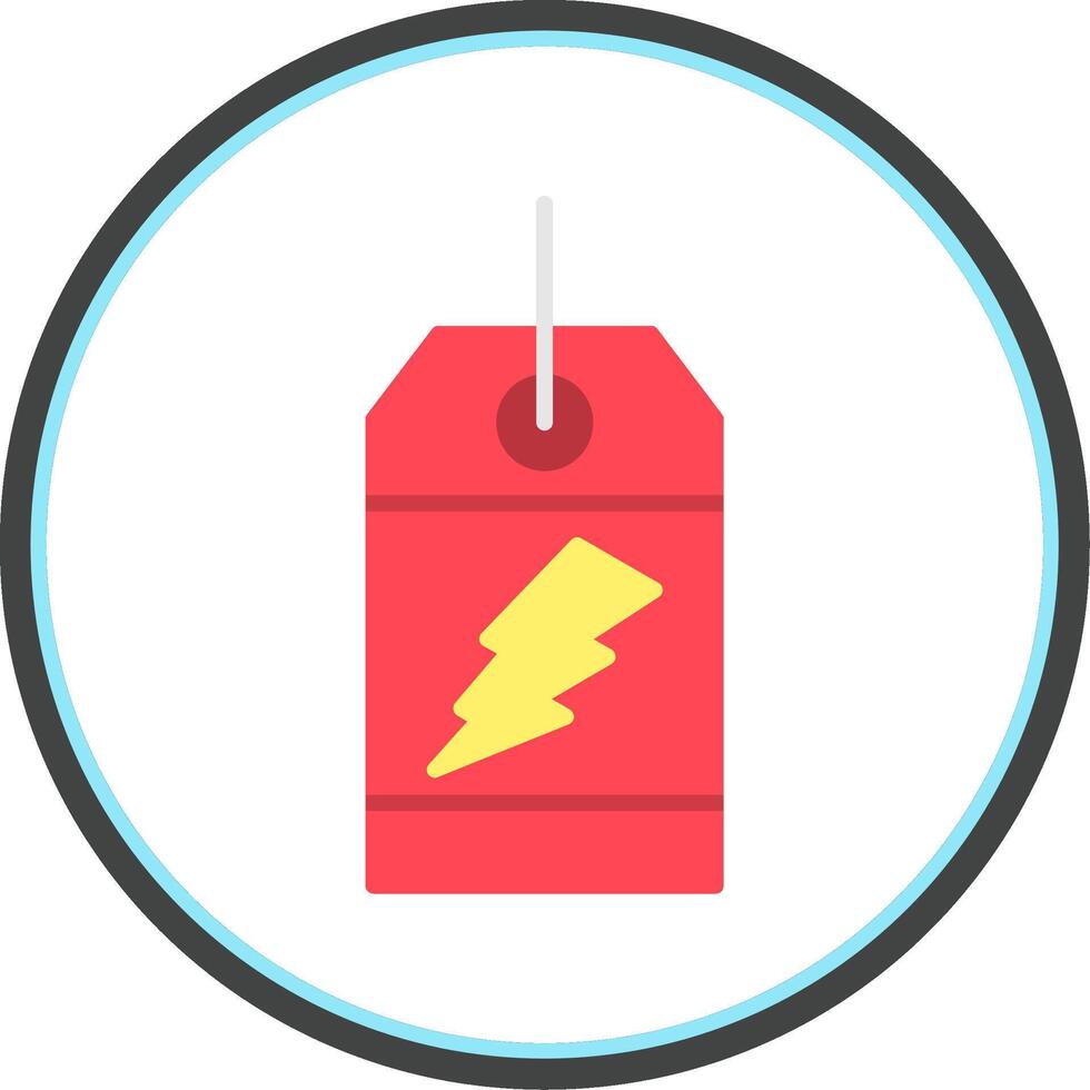 flash Sale Flat Circle Icon vector