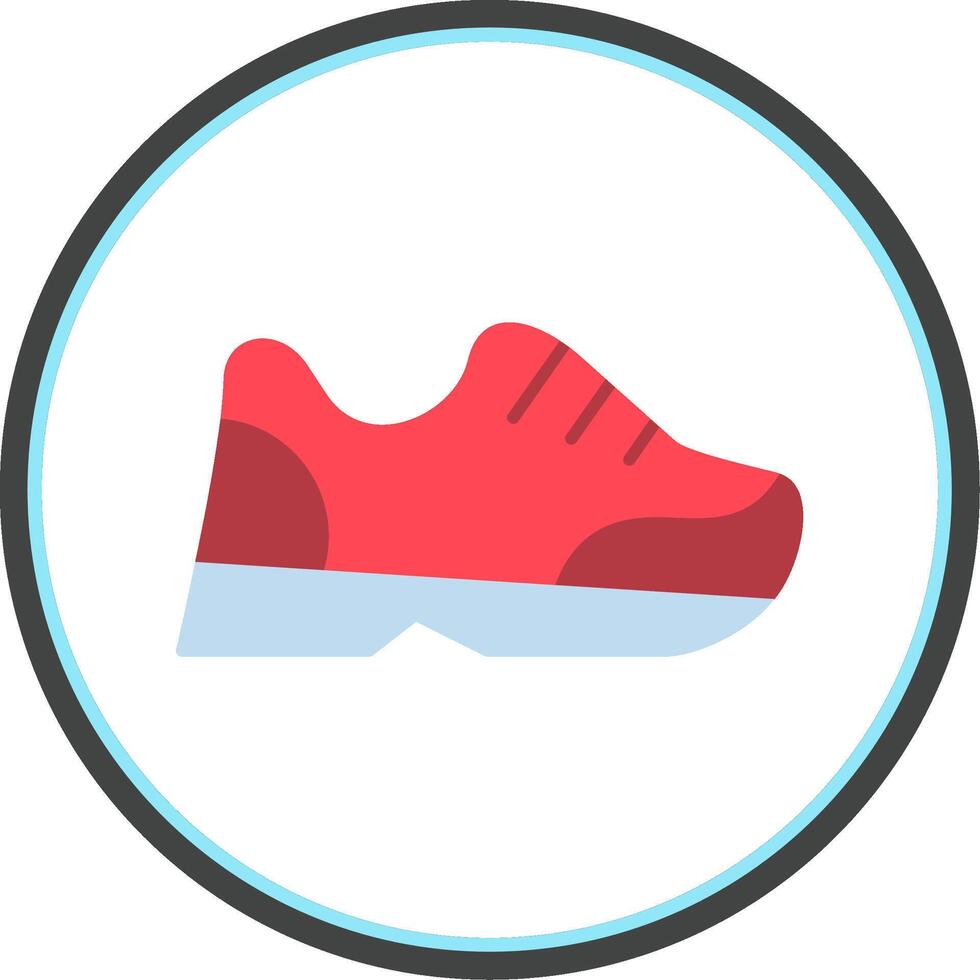 Joggers Flat Circle Icon vector