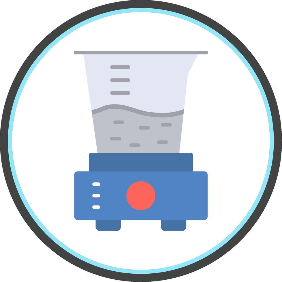Juicer Flat Circle Icon vector