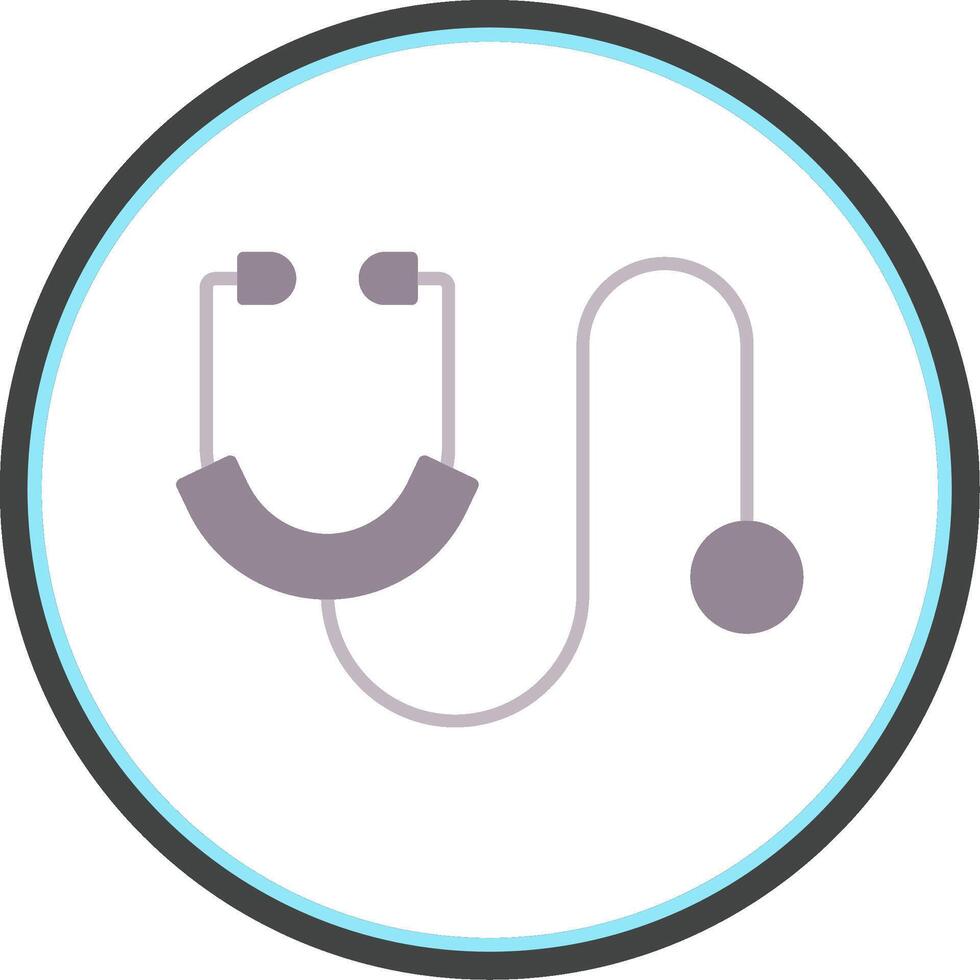 Stethoscope Flat Circle Icon vector