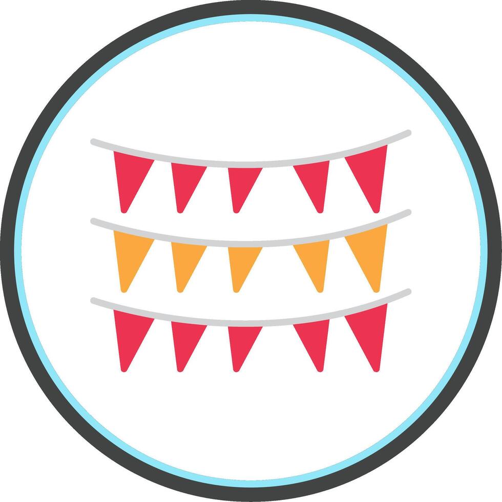 Decoration Flat Circle Icon vector