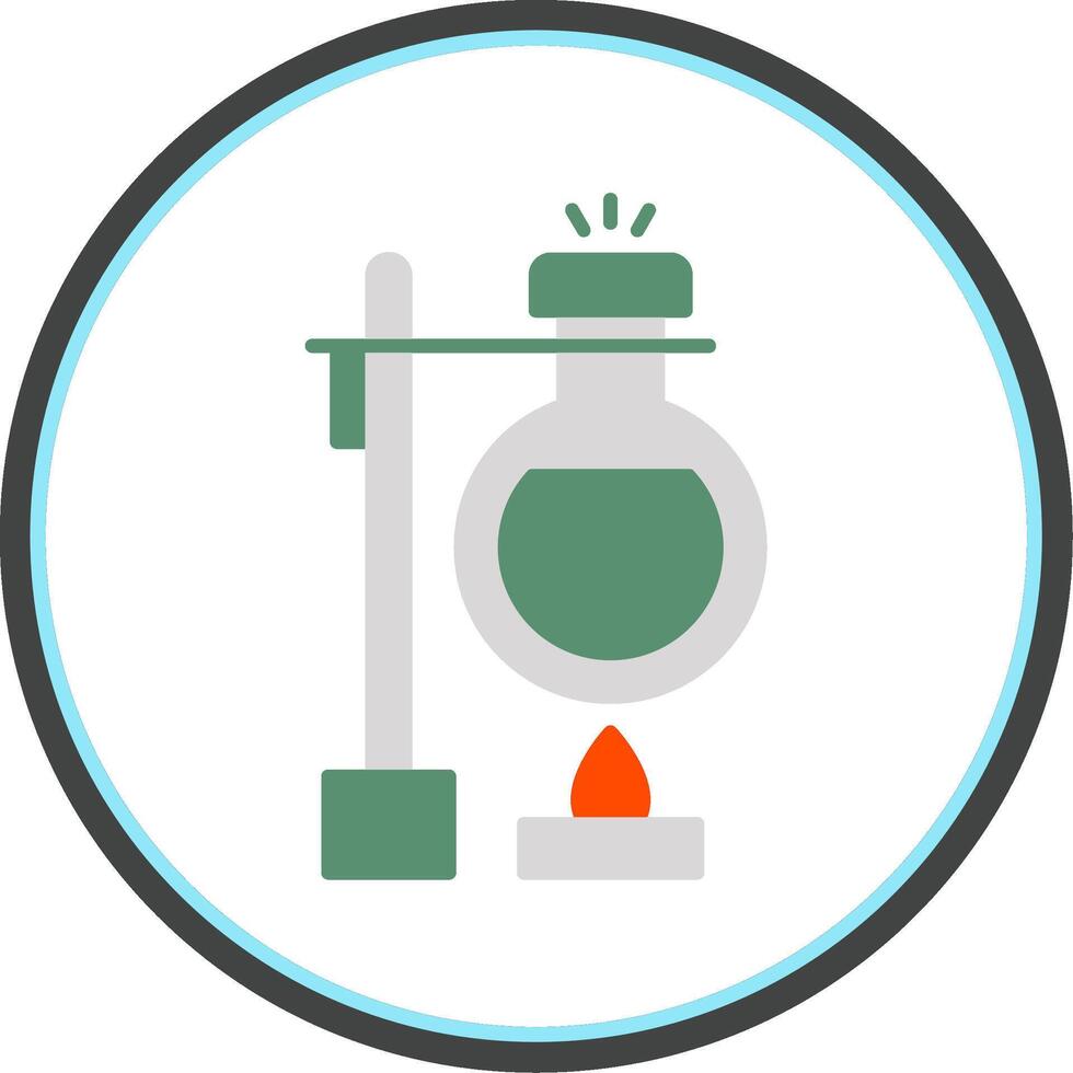 Volumetric Flat Circle Icon vector