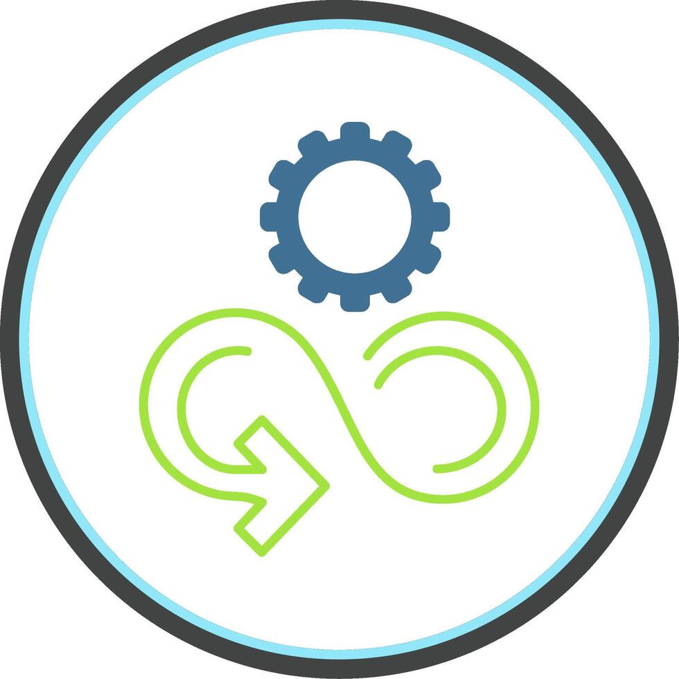 Responsible Consumption Flat Circle Icon vector