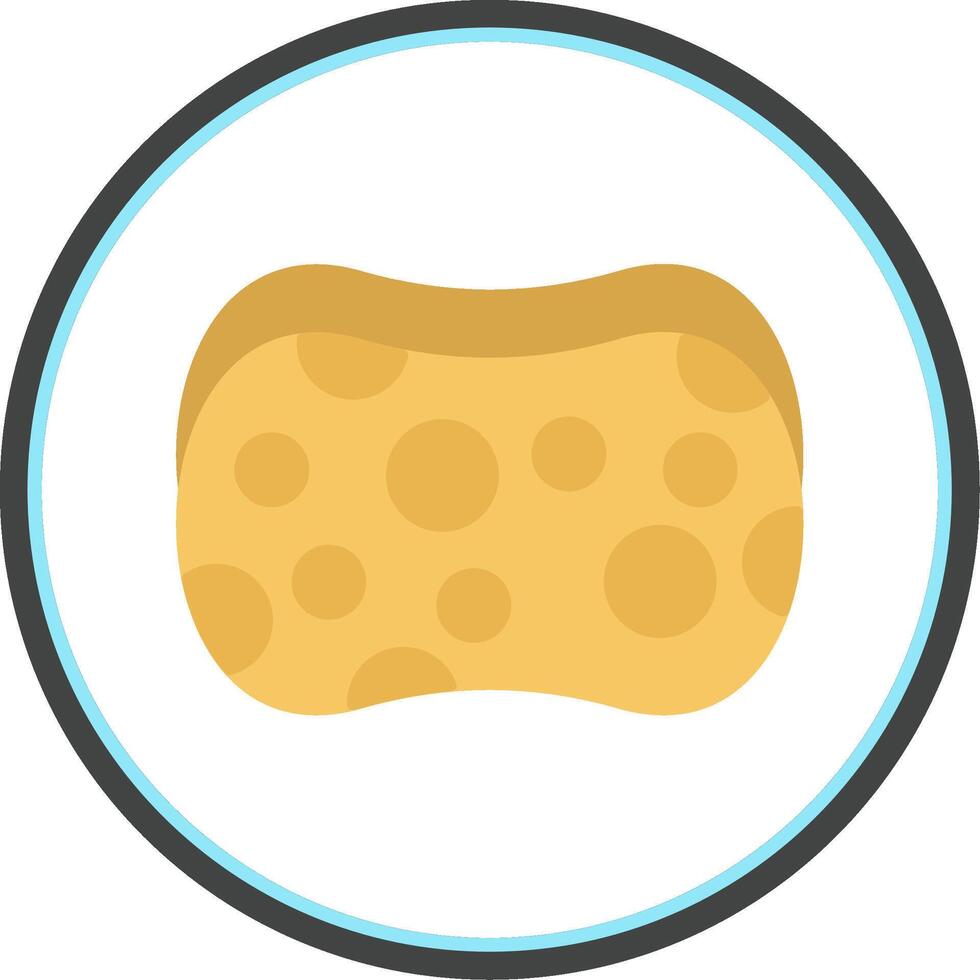 Sponge Flat Circle Icon vector