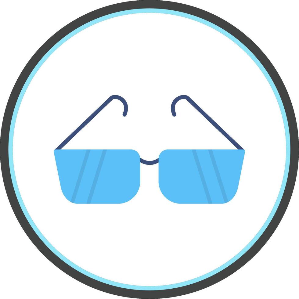 Sunglasses Flat Circle Icon vector