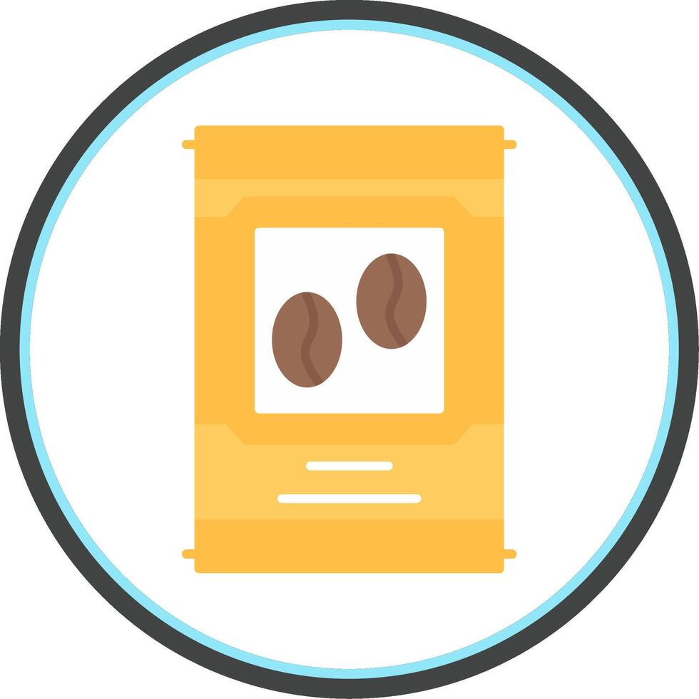 Beans Flat Circle Icon vector