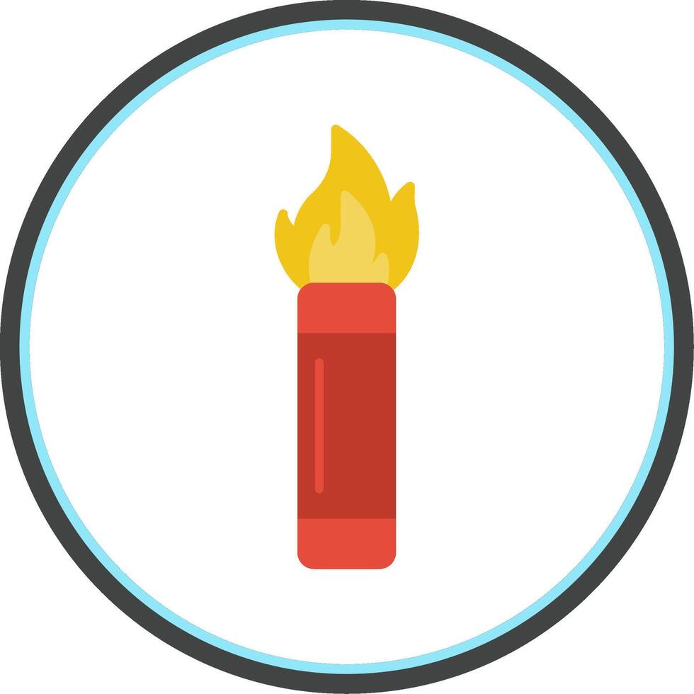 Flare Flat Circle Icon vector