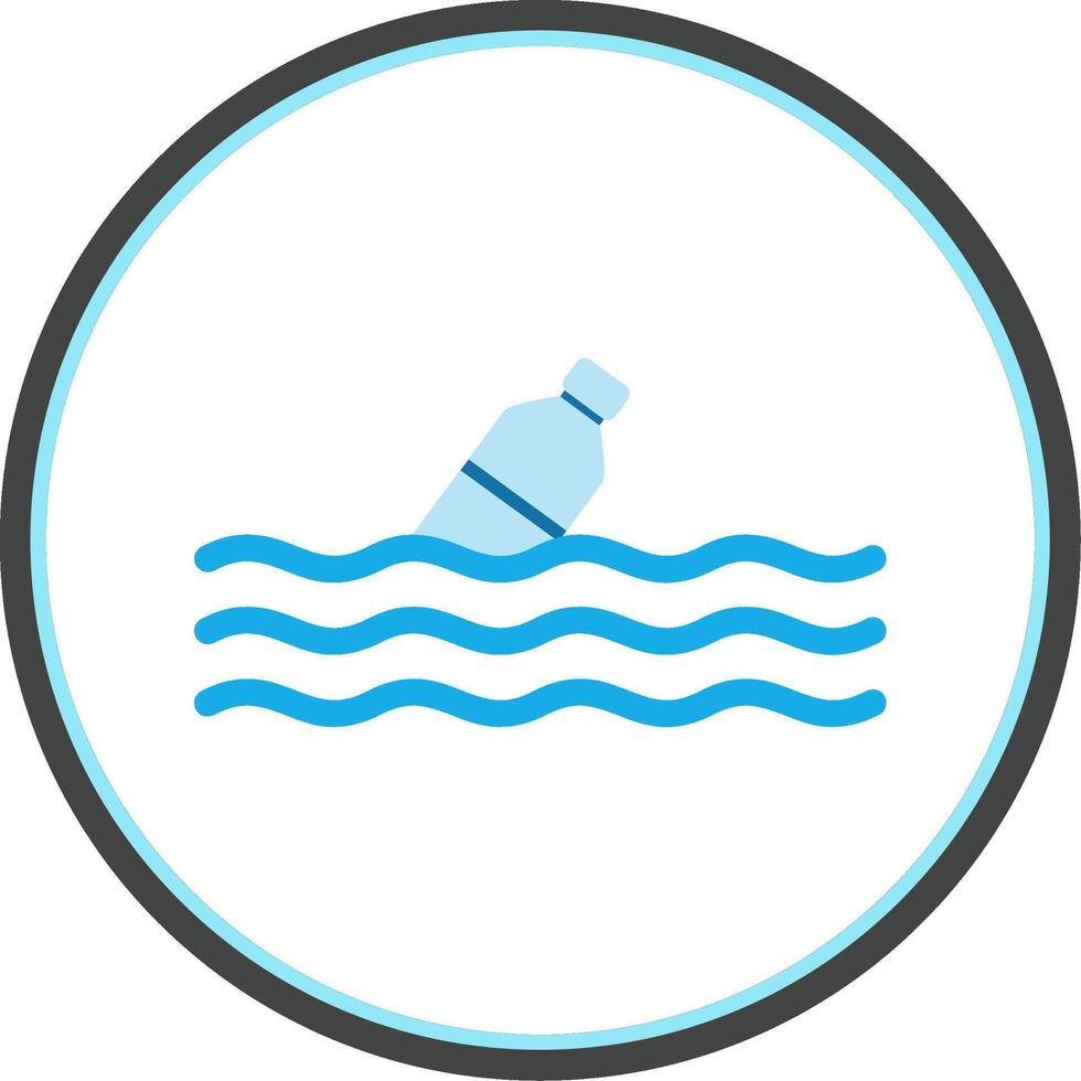 Floating Flat Circle Icon vector