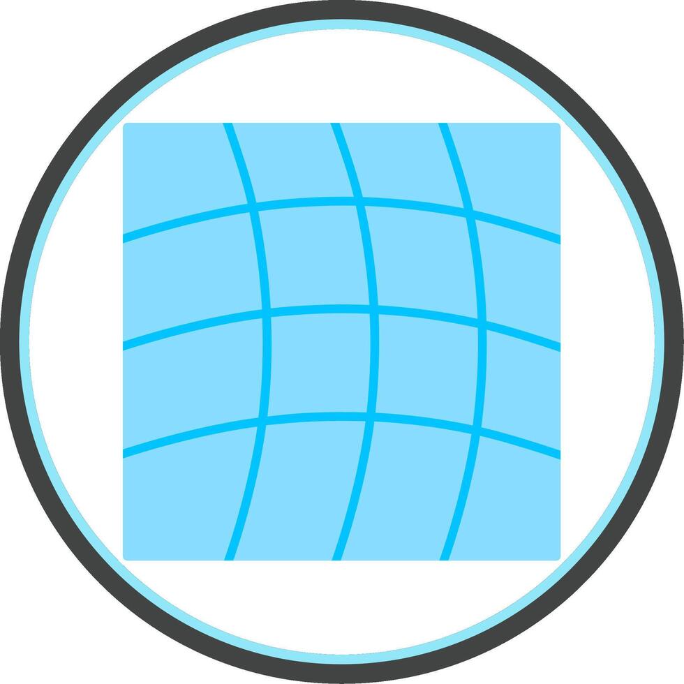 Warp Flat Circle Icon vector