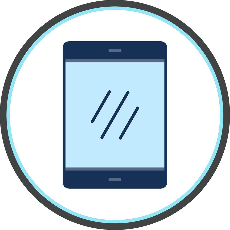 Smartphone Flat Circle Icon vector