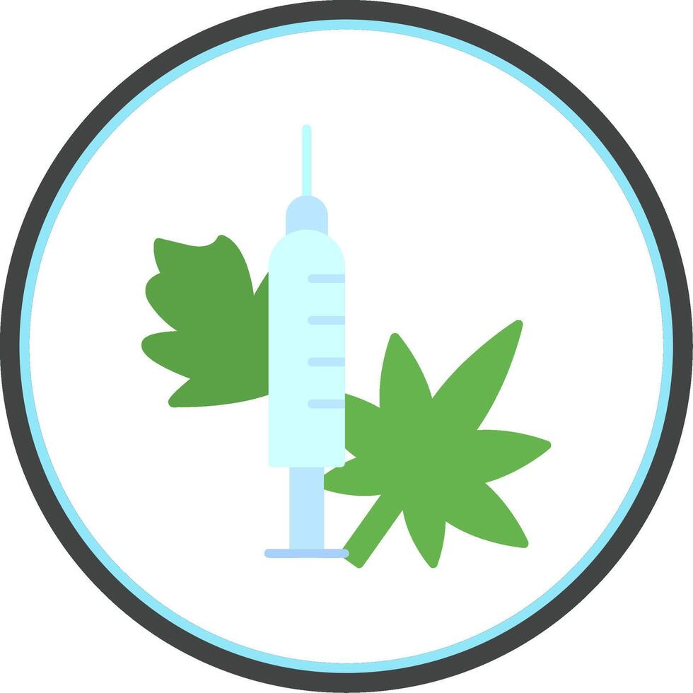 Medicine Flat Circle Icon vector