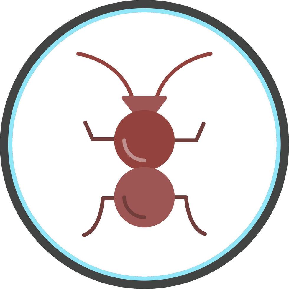 Formicidae Flat Circle Icon vector