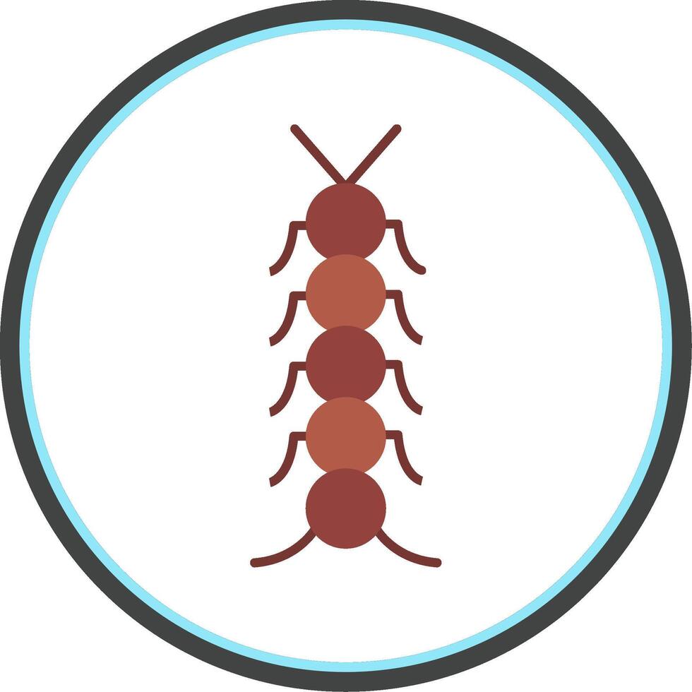 Insect Flat Circle Icon vector