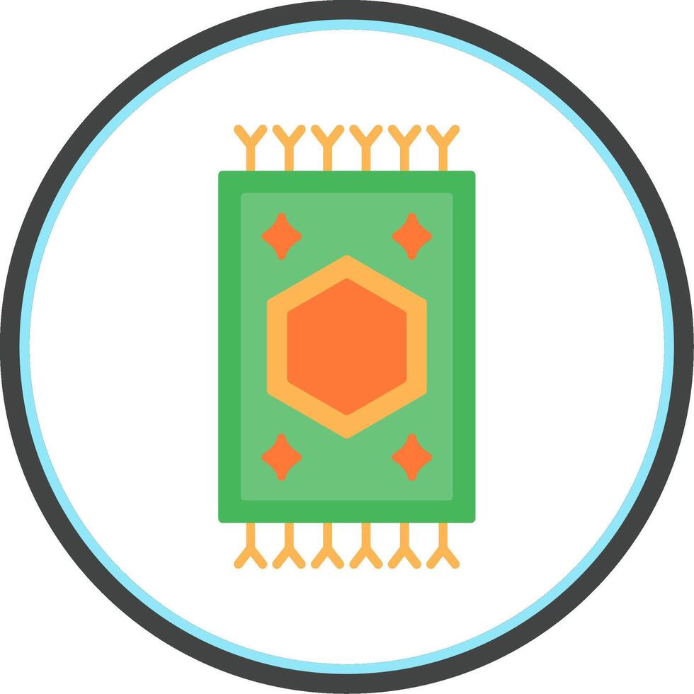 Carpet Flat Circle Icon vector