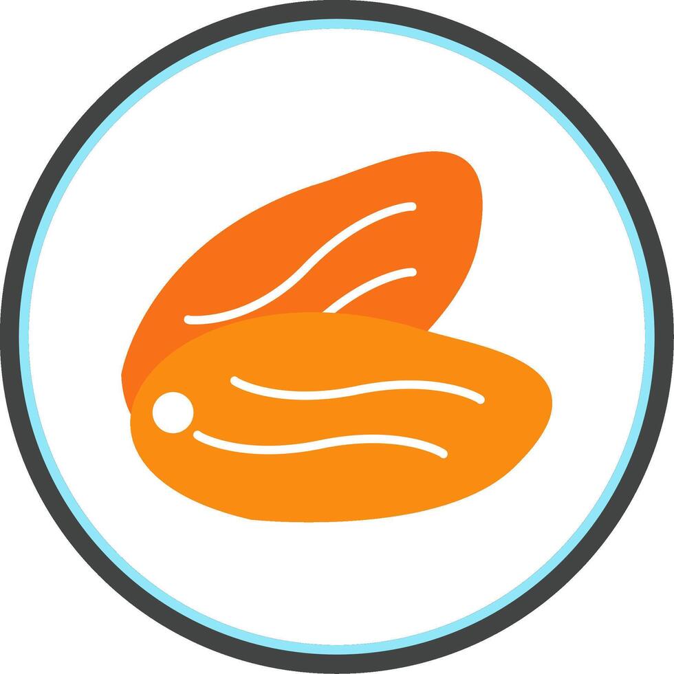Dates Flat Circle Icon vector