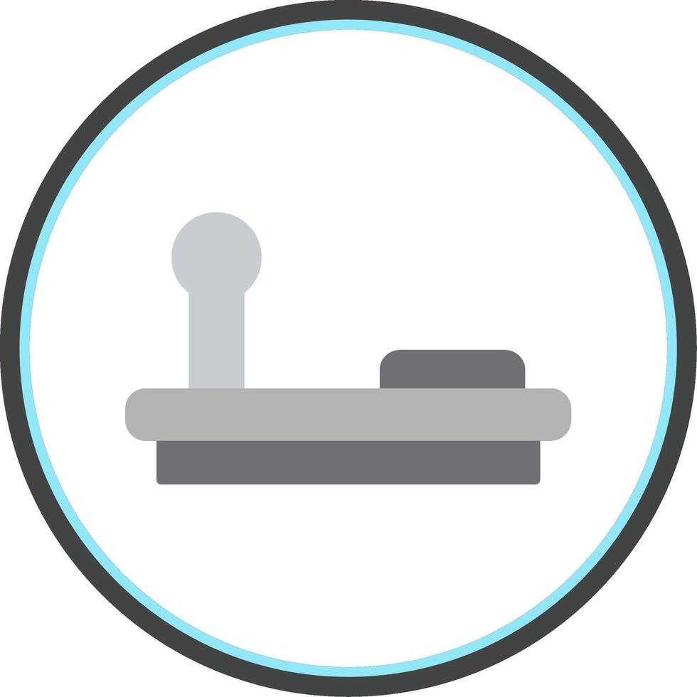 Joystick Flat Circle Icon vector