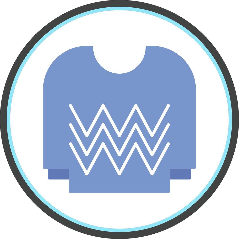 Jersey Flat Circle Icon vector
