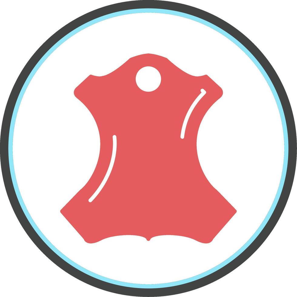 Leather Flat Circle Icon vector