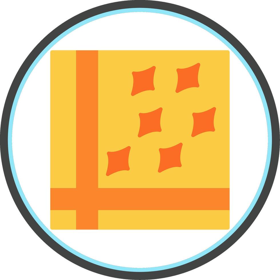 Handkerchief Flat Circle Icon vector