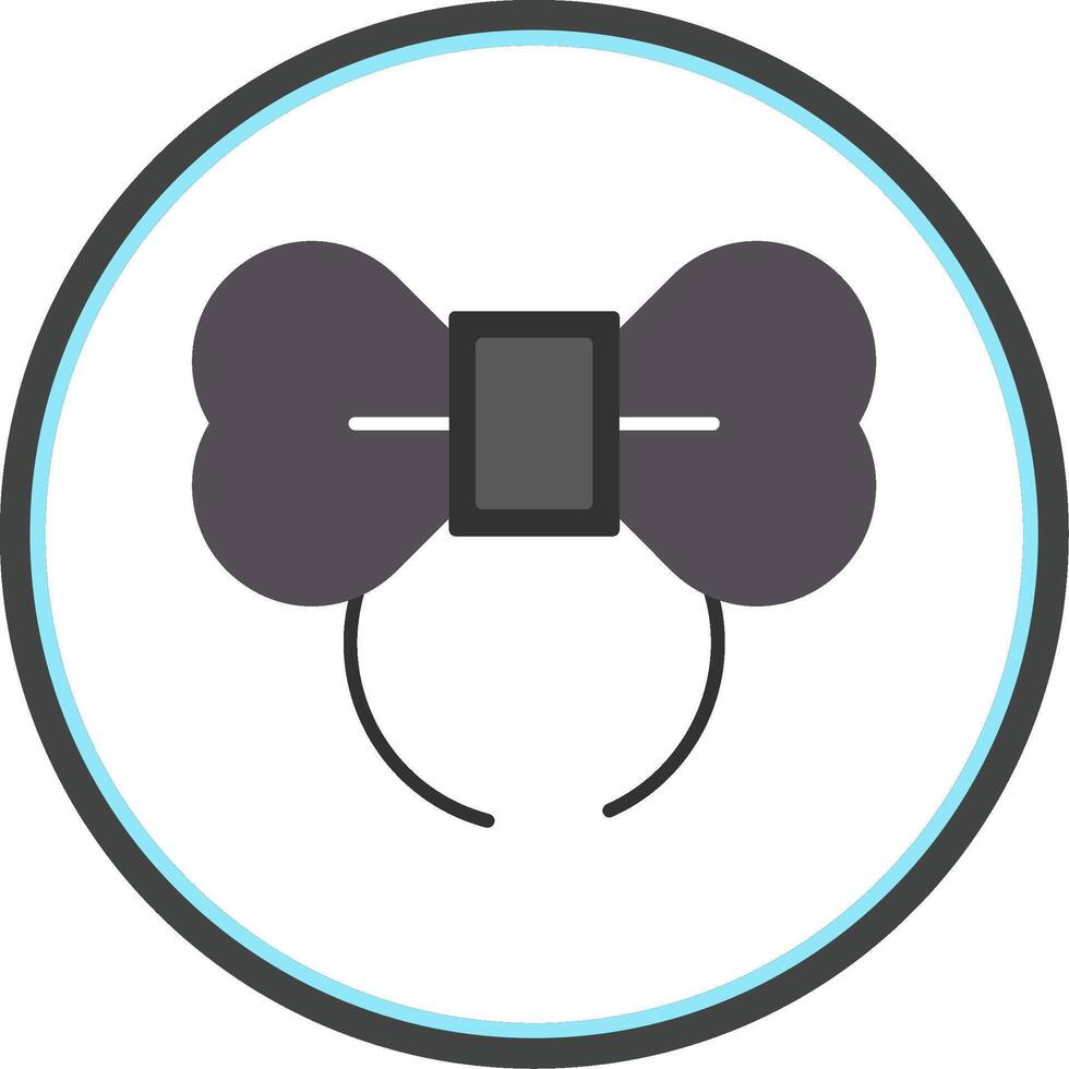 Diadem Flat Circle Icon vector