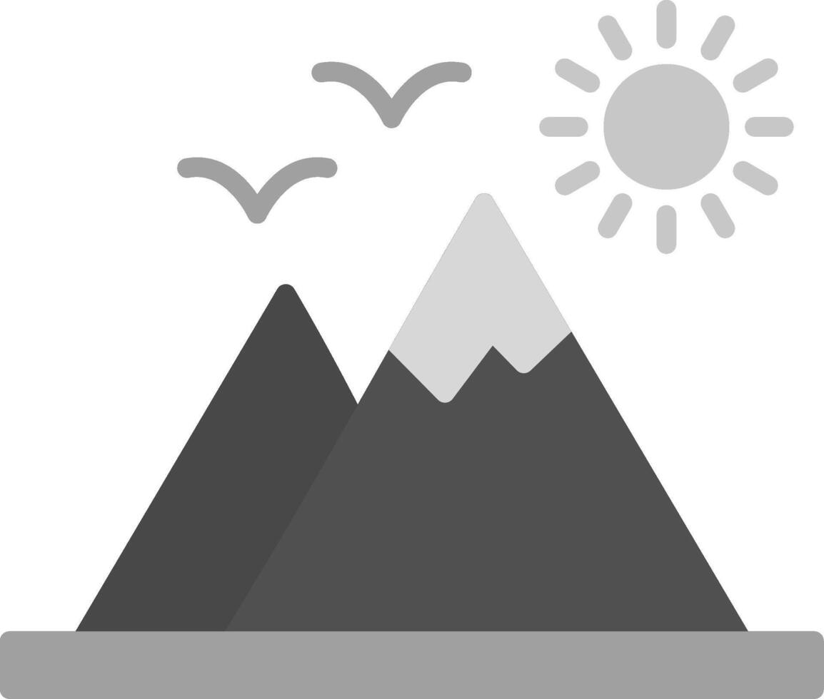 icono de vector de montaña