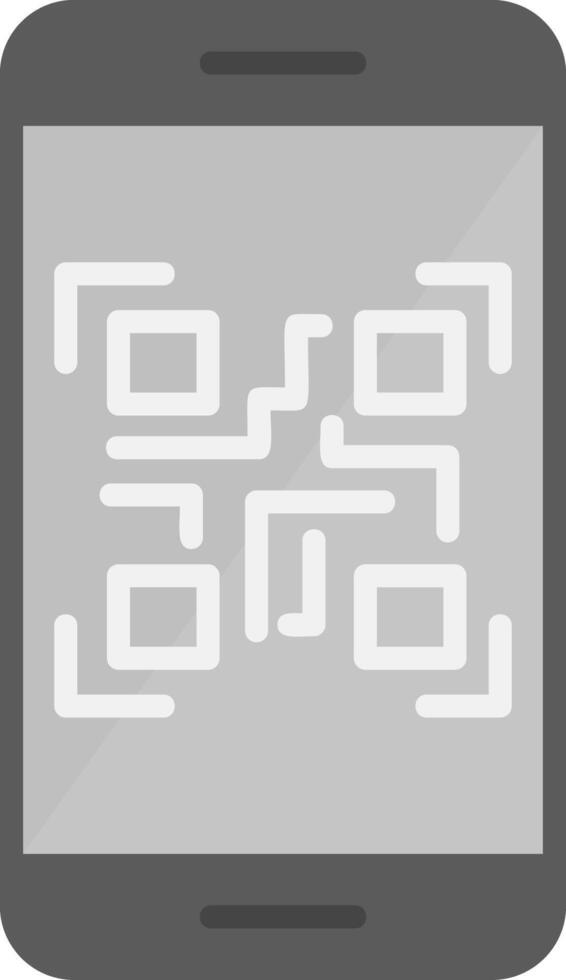 teléfono inteligente qr código vector icono