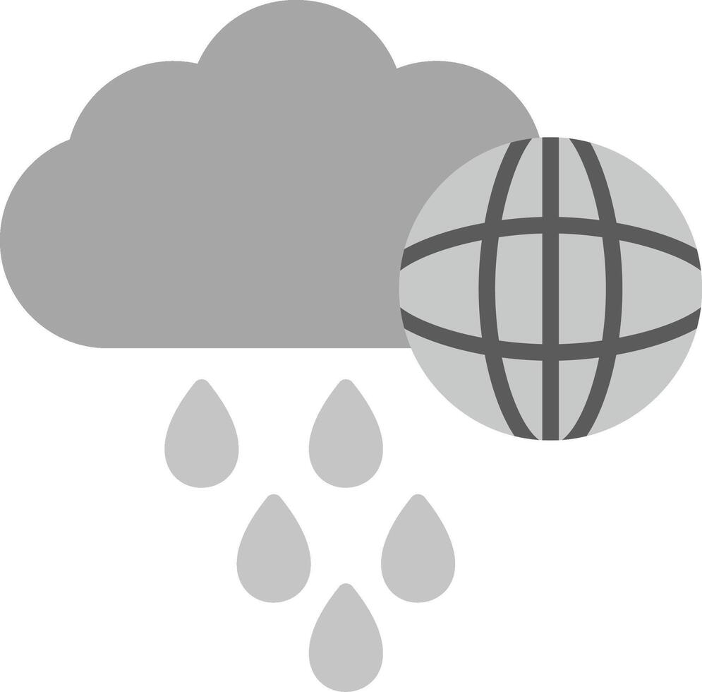 mundo lluvioso día vector icono
