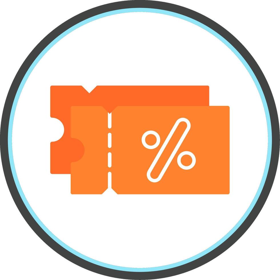 Discount Flat Circle Icon vector
