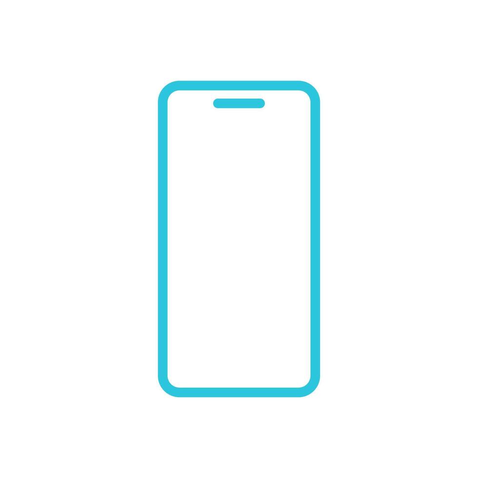 Mobile, cellular smartphone icon. From blue icon set. vector