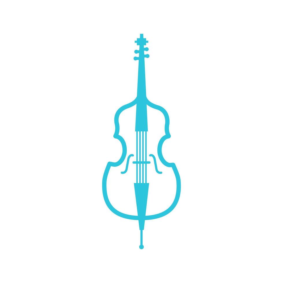 Contrabass. From blue icon set vector