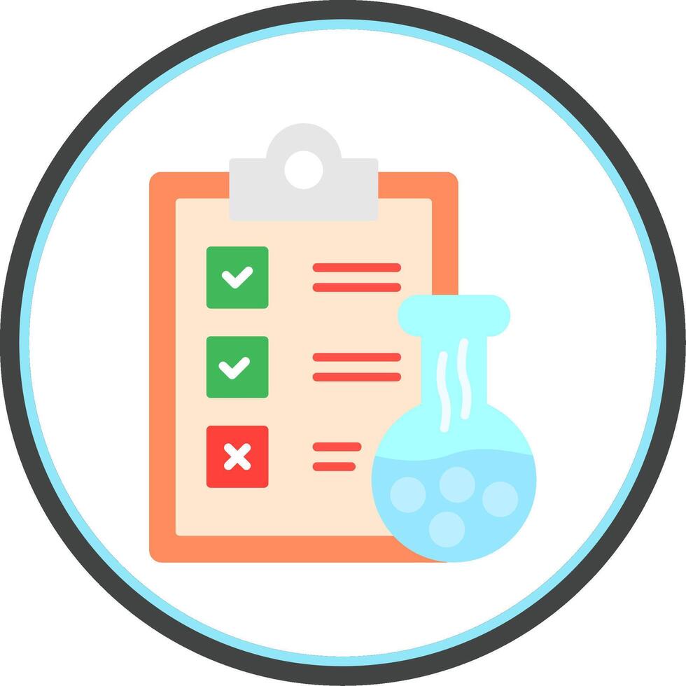 Data Flat Circle Icon vector