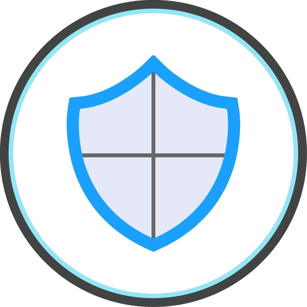 Safe Flat Circle Icon vector