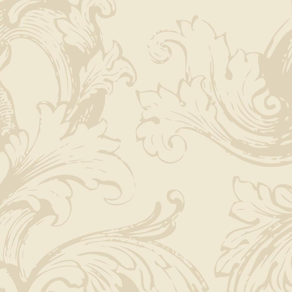 Historical floral pattern background design vector