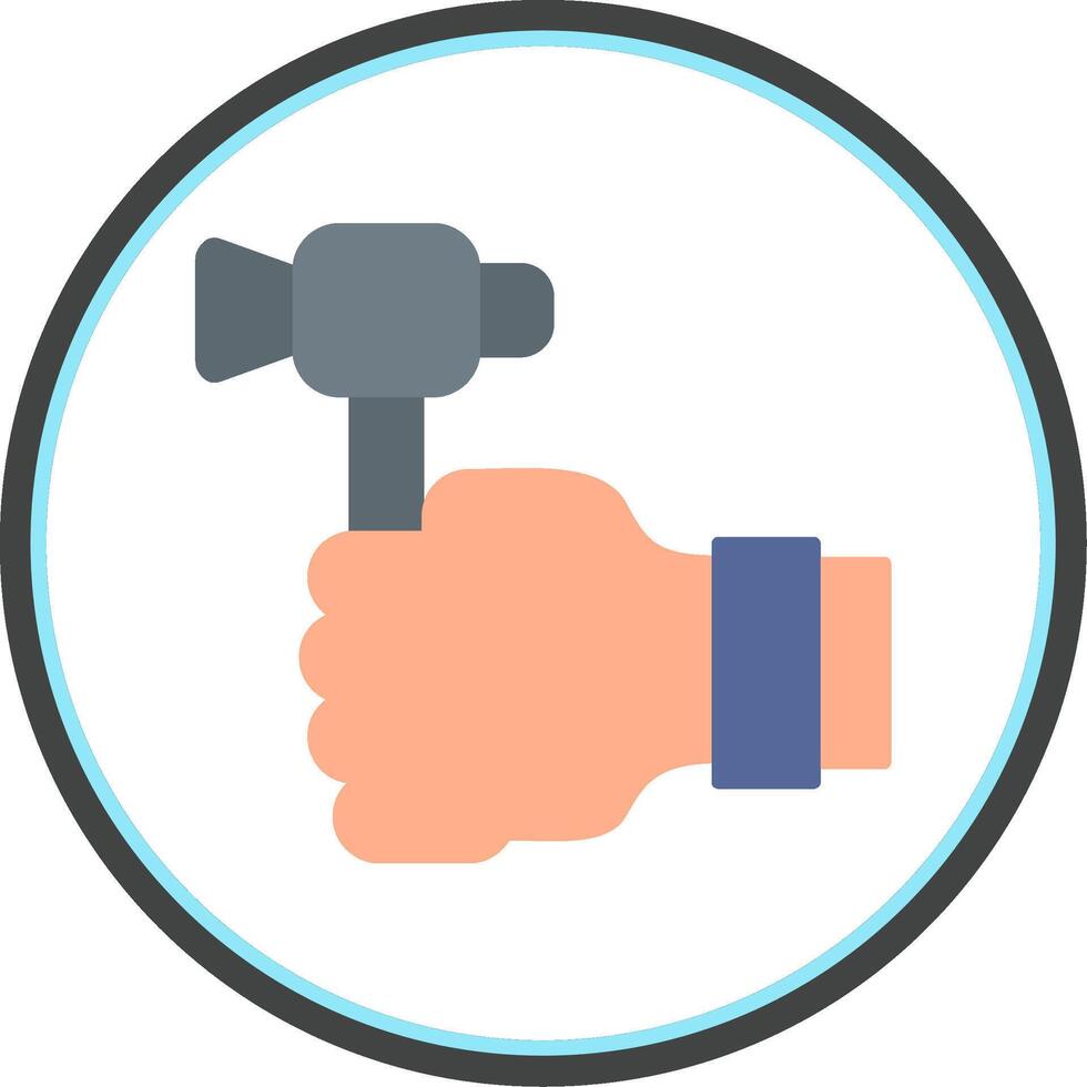 Labour Day Flat Circle Icon vector