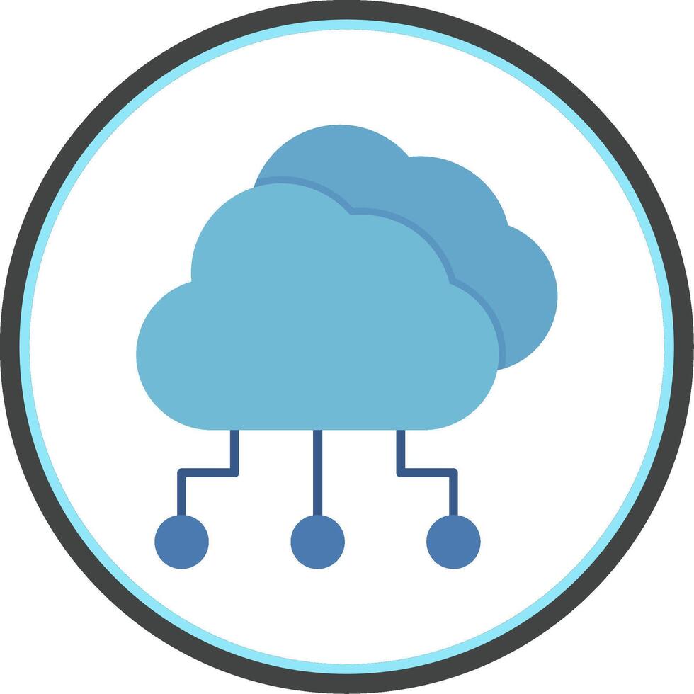 Cloud Computing Flat Circle Icon 38837615 Vector Art at Vecteezy