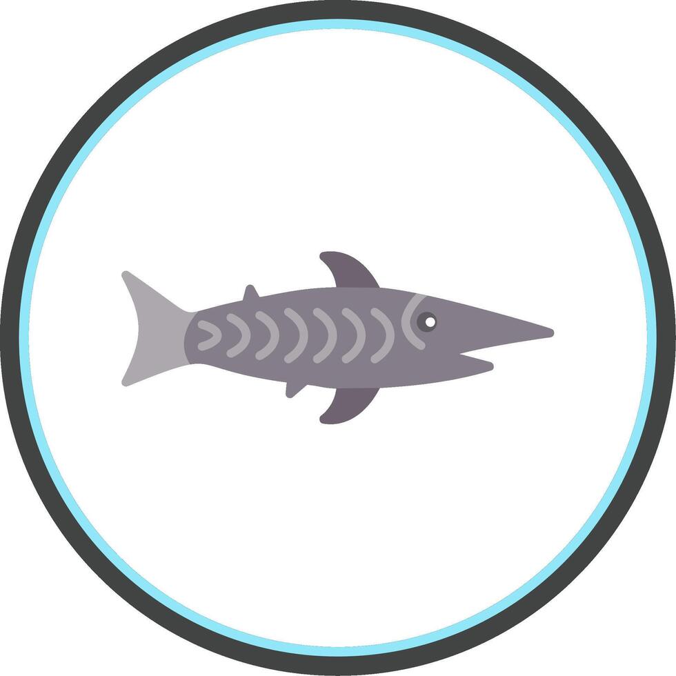 tiburón plano circulo icono vector