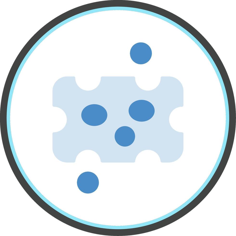 Asteroid Flat Circle Icon vector