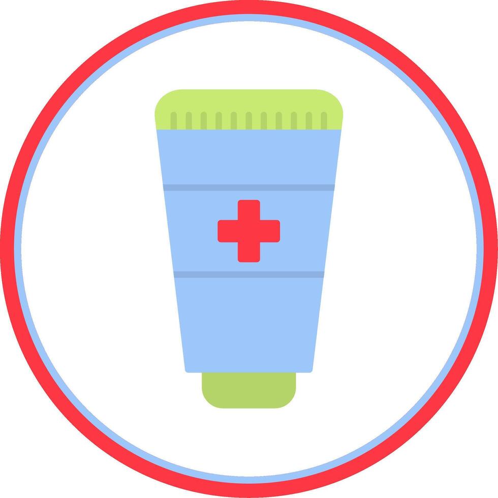 Hand Sanitizer Flat Circle Icon vector