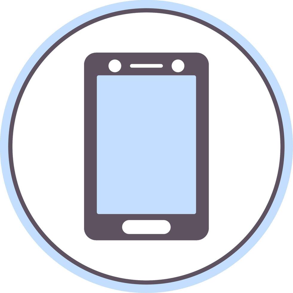 Smartphone Flat Circle Icon vector