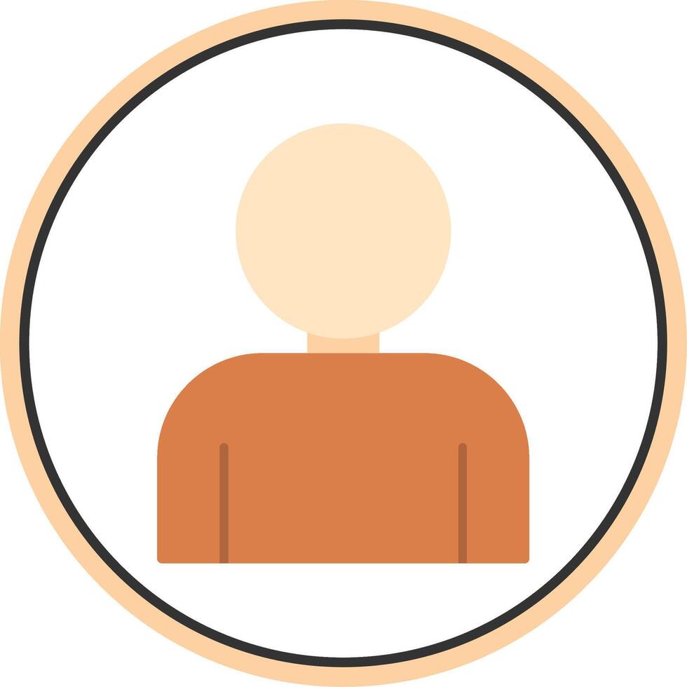 User Flat Circle Icon vector