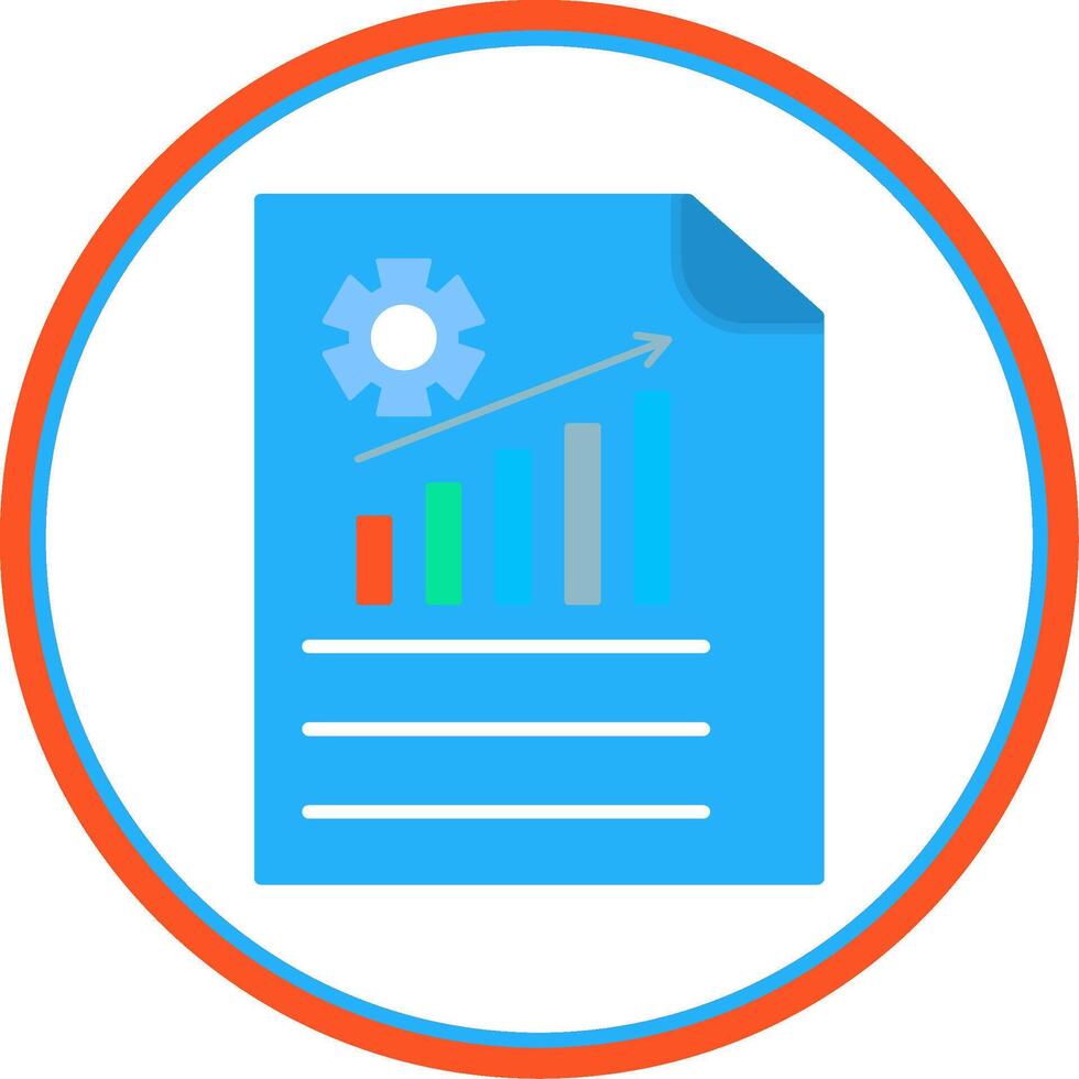Management Flat Circle Icon vector