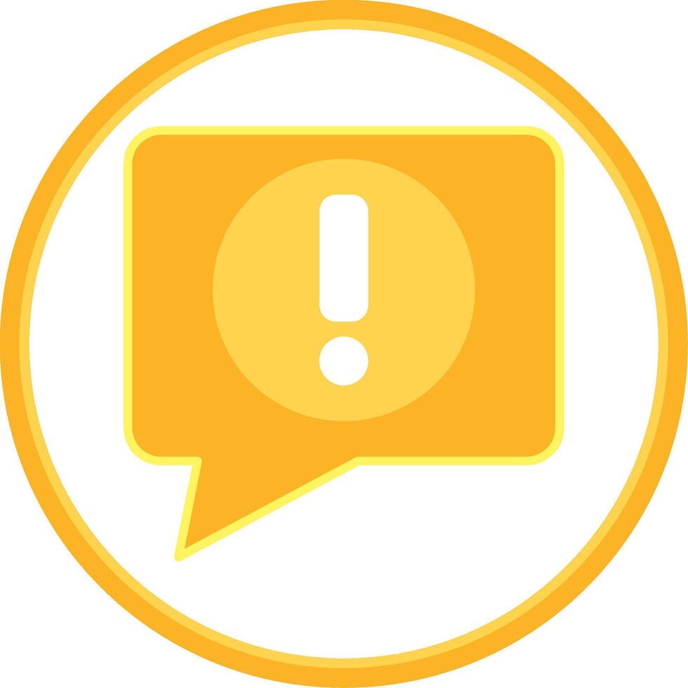 Alert Flat Circle Icon vector