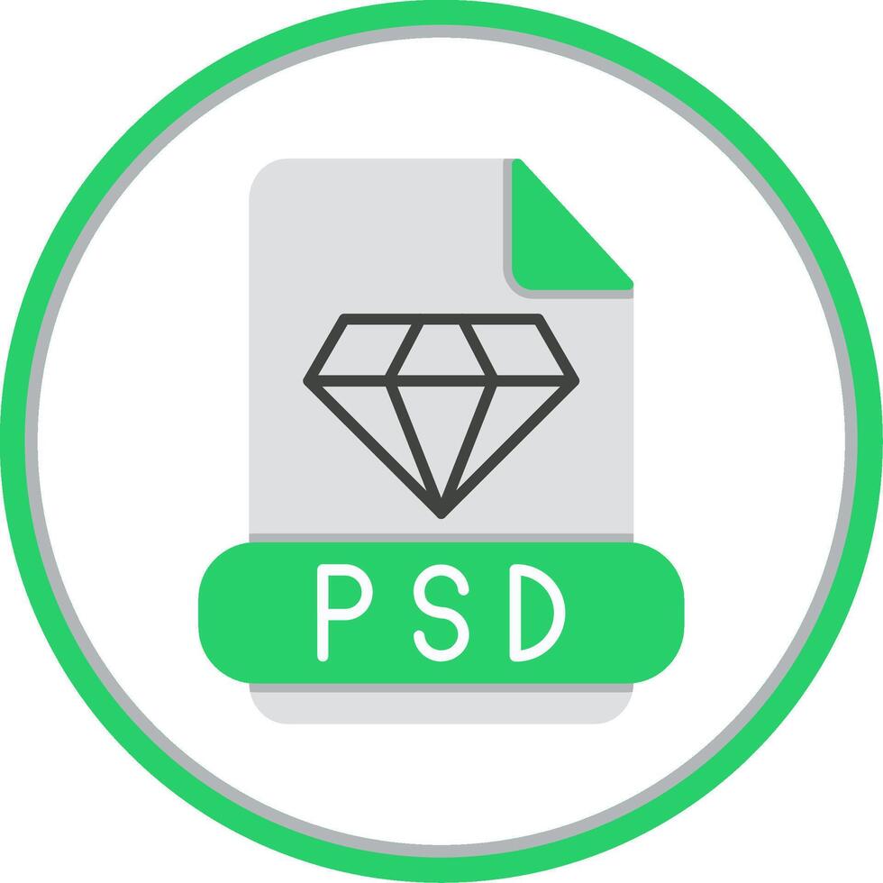 Psd Flat Circle Icon vector