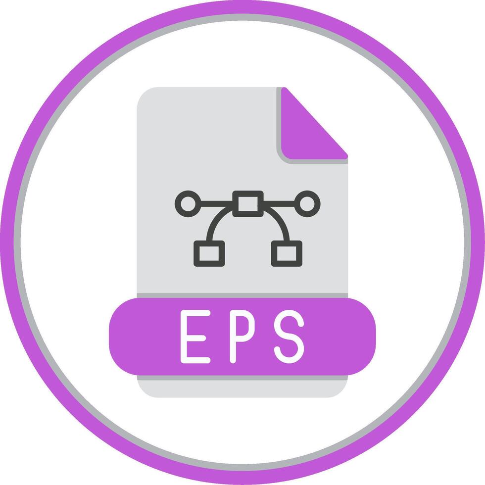 eps plano circulo icono vector