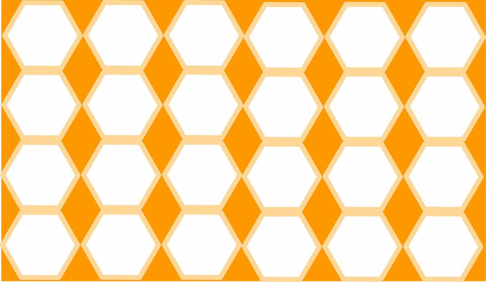 white and brown hexagon pattern vector