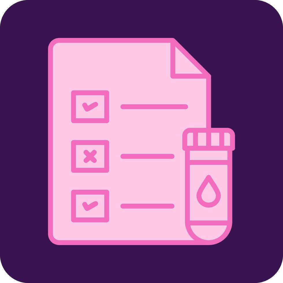 Medical Test Report Vector Icon