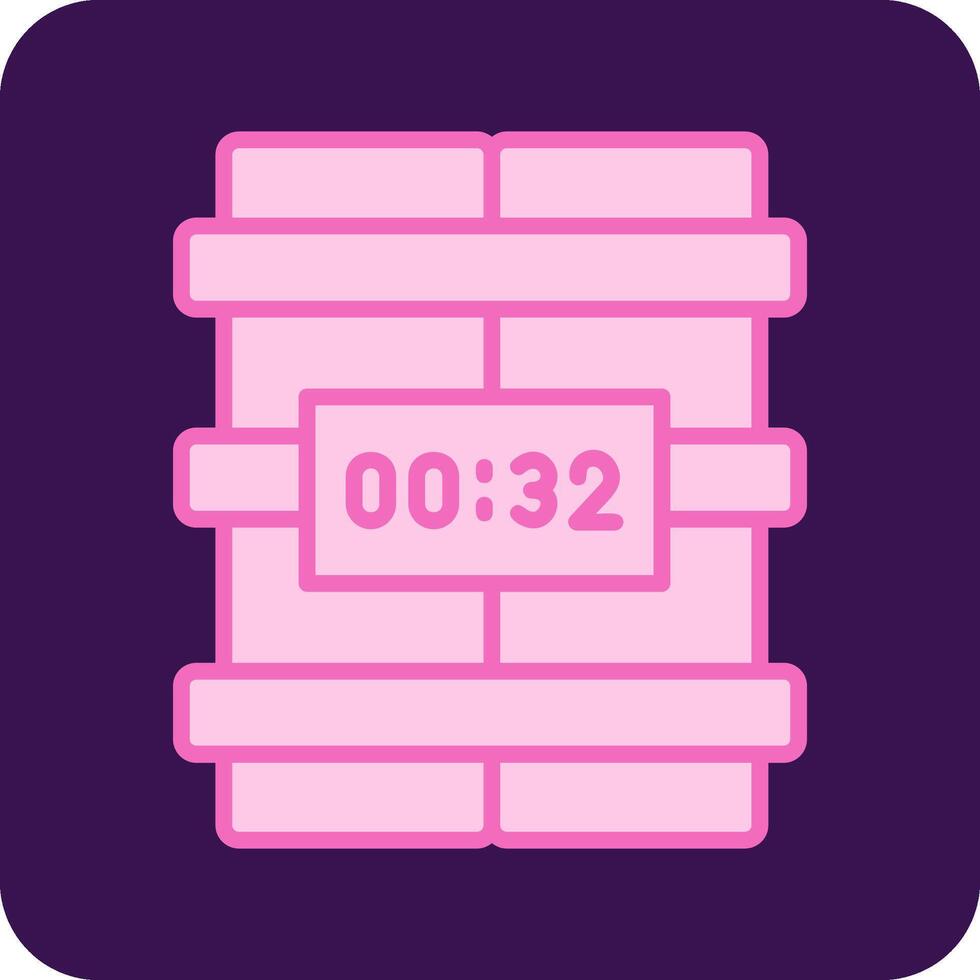 C4 Time Bomb Vector Icon